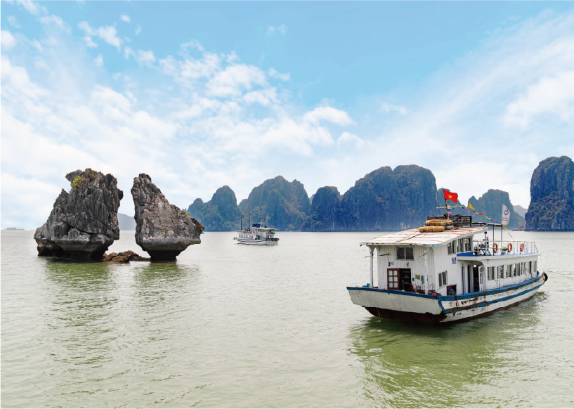 【出雲空港発着・燃油サーチャージ込み】ハロン湾ワンナイトクルーズ・イエントゥ遺跡とハノイ5日間