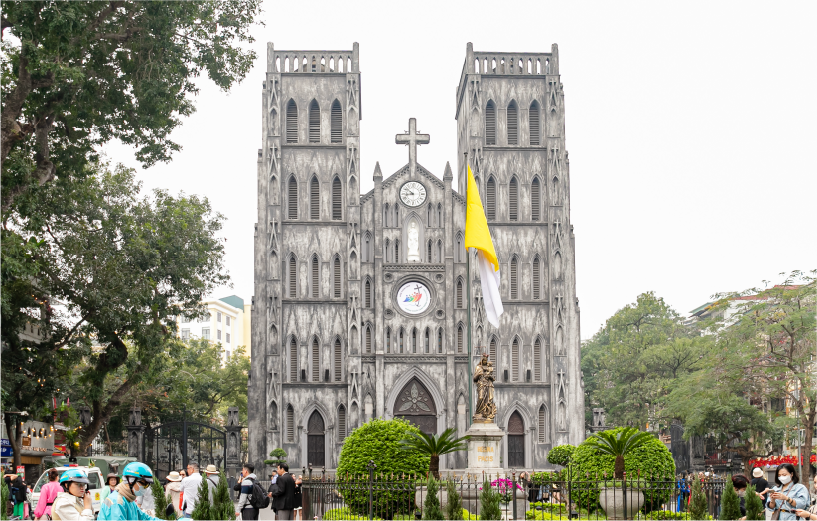 ハノイ観光スポット ハノイ大教会（セント・ジョセフ大聖堂）
